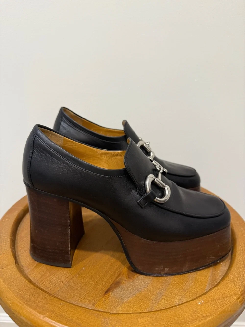 Gucci Houdan Horsebit Platform Loafers - Vintage - Picture 2 of 13